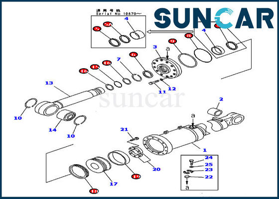 खरीदें 707-98-84011 बुलडोजर सीलिंग किट D475A-3-SC कोमात्सु टिल्ट सिलेंडर मरम्मत किट online manufacture