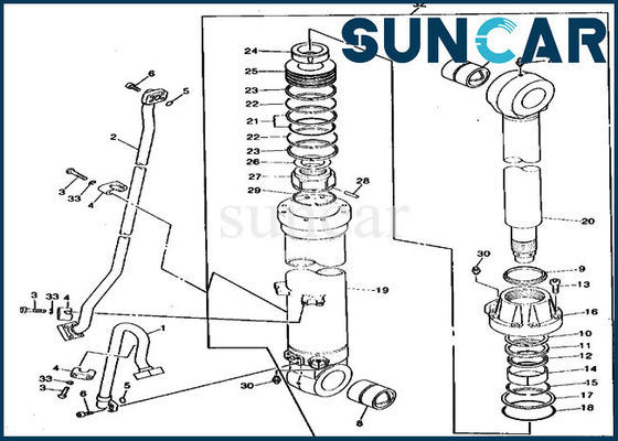 खरीदें 790 JOHN DEERE TH102827 Arm Seal Kit Hydraulic Cylinder Sealing Kit For Excavator online manufacture