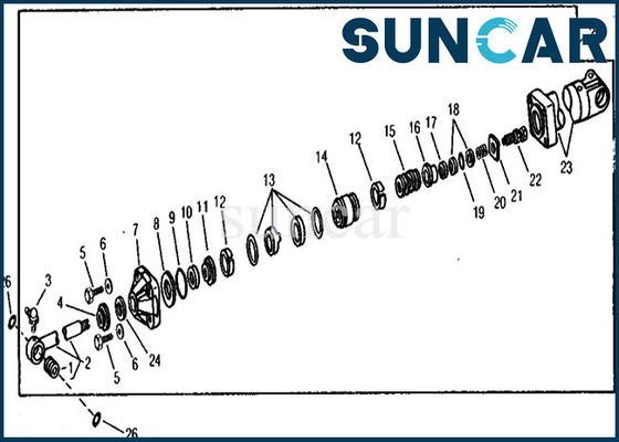 खरीदें RE21210 हाइड्रोलिक रिप्लेसमेंट बूम सिलेंडर सील किट 890A जॉन डीरे रिपेयर ऑयल सील online manufacture
