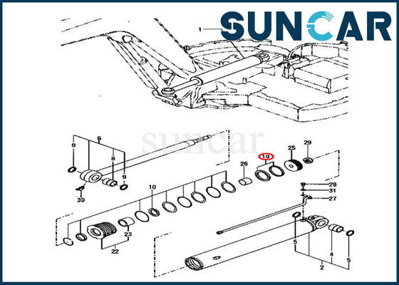 खरीदें YM172187-72290 YM17218772290 स्विंग सिलेंडर सील किट KOMATSU PC70FR-1 निर्माण मशीनरी के लिए फिट बैठता है online manufacture